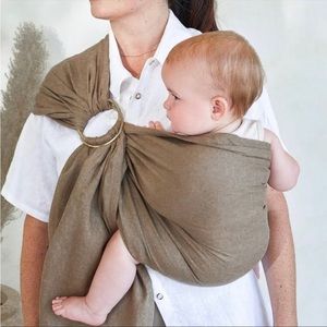 Sakura Bloom linen ring sling